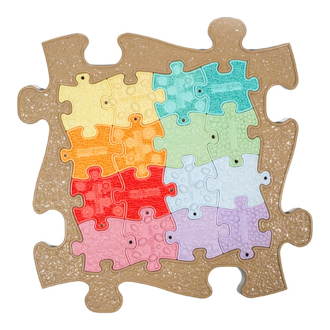 Orthopedic mat - Puzzles in Puzzle - beige
