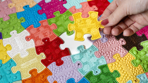Orthopedic mat - Puzzles in Puzzle in use