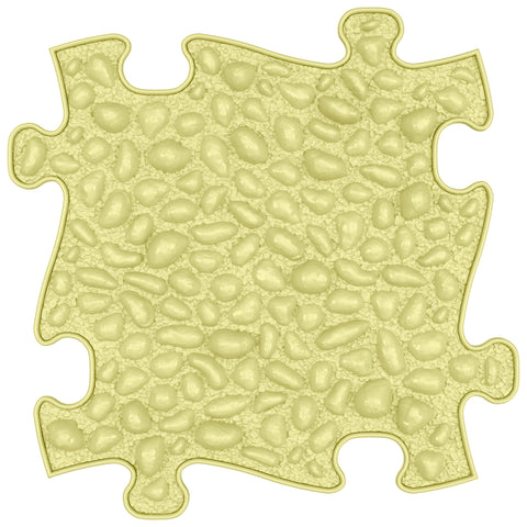 Orthopedic mat - Pebbles firm, pastel yellow