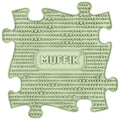 Orthopedic mat - MUFFIK soft, pastel green
