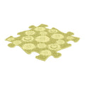 Orthopedic mat - Meadow soft, pastel yellow