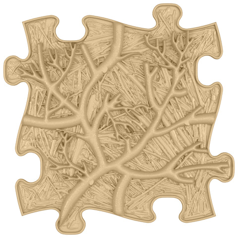 Orthopedic mat - Roots firm, beige