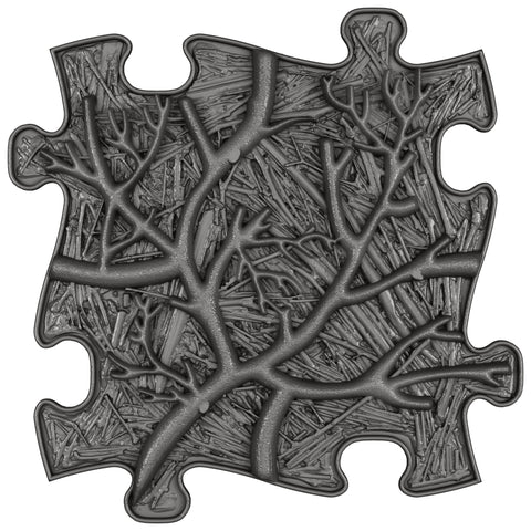 Orthopedic mat - Roots soft, graphite