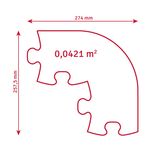 Dimensions of the Frame EDGE piece