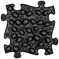 Orthopedic mat - Nuts firm, black