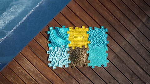 Set of orthopedic mats - Summer set in use