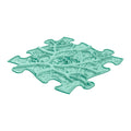 Orthopedic mat - Twister firm, turquoise