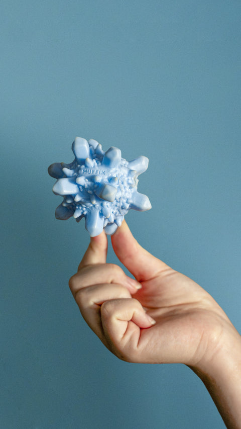 MUFFIK Sensory Ball - Crystal in use