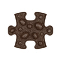 Orthopedic mat - Nuts MINI soft, brown