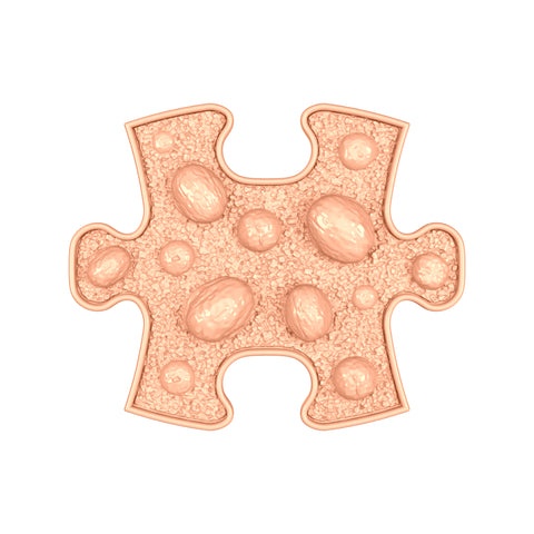 Orthopedic mat - Nuts MINI firm, pastel orange