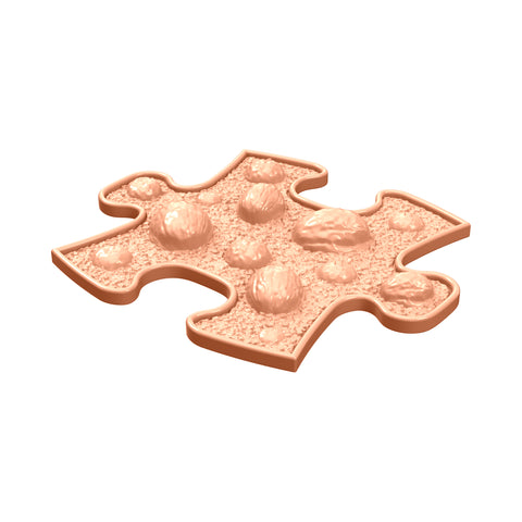 Orthopedic mat - Nuts MINI firm, pastel orange