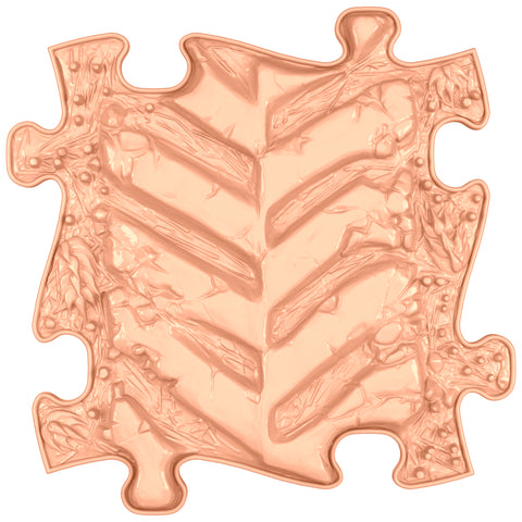Orthopedic mat - Tractor Track firm, pastel orange
