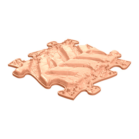 Orthopedic mat - Tractor Track firm, pastel orange