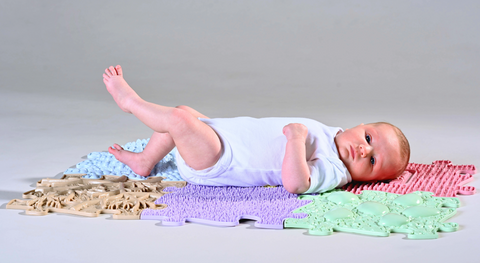 Set of orthopedic mats - Baby Pastel