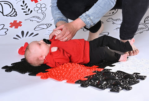 Set of orthopedic mats - Baby Black and White