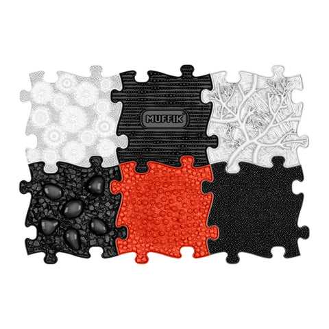 Set of orthopedic mats - Baby Black and White