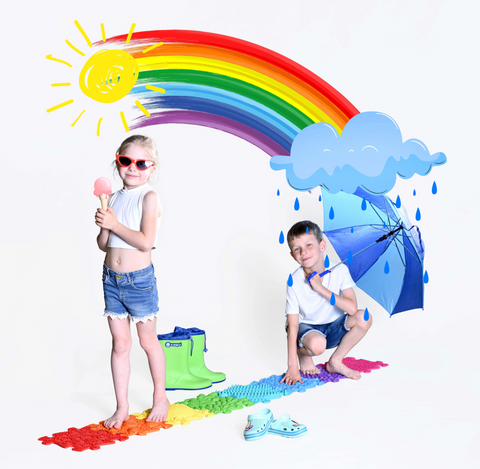 Set of orthopedic mats - Rainbow